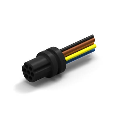 RNP0P-07P-30F1-18.0 |  NanoD Circular Inline - Wired - Plastic Shell